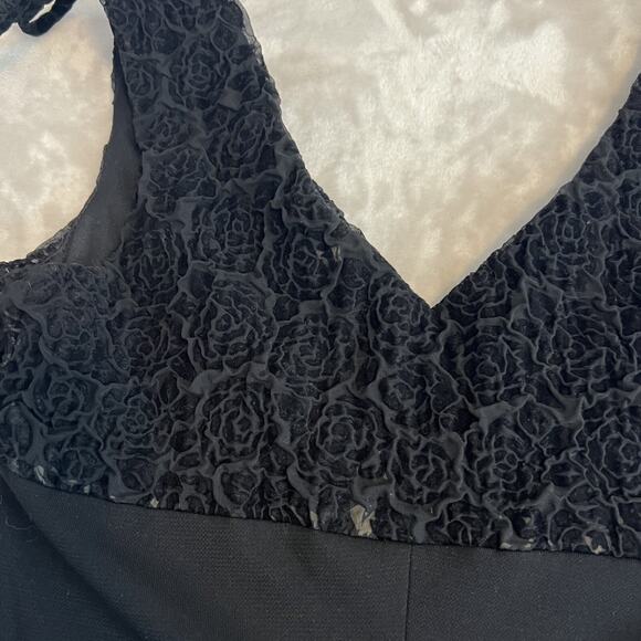 VTG Byer Too Midi Dress Size Small Rose Textured Babydoll Beaded Y2K Whimsigoth - Picture 9 of 16